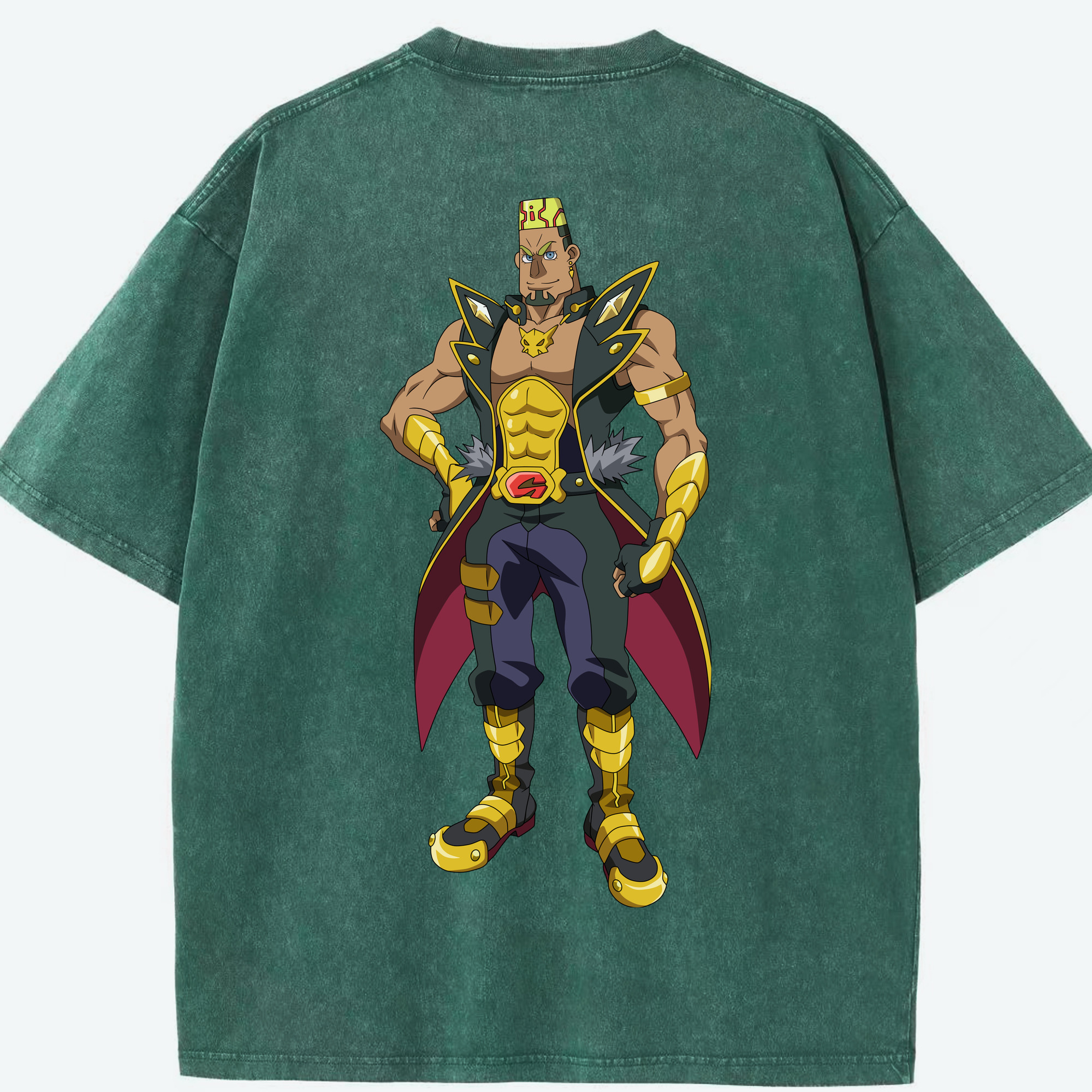 （画像用） 遊☆戯☆王 Yu-Gi-Oh! 綿100% ヴィンテージ風 半袖Tシャツ（背面プリント）